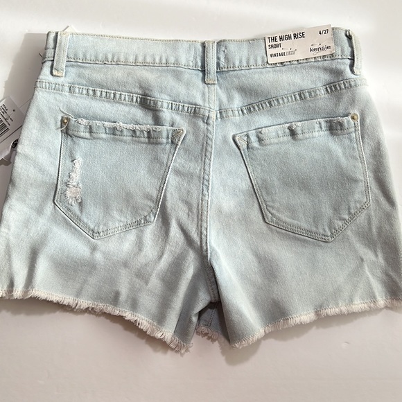 NWT Kensie Vintage Luxe High Rise Denim Shorts SZ-27 - Picture 4 of 12